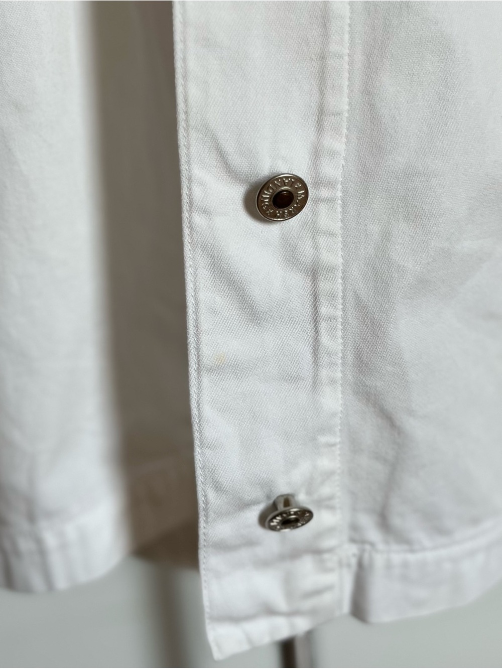 Vintage White Hooded Utility Jacket - Picture 6 of 8